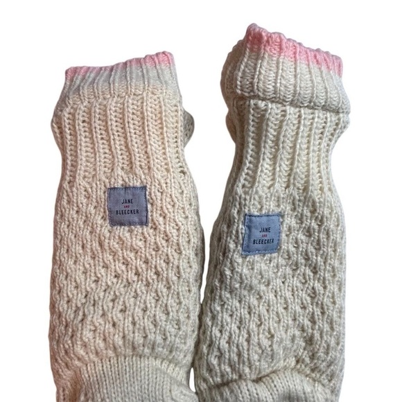 Jane & Bleecker Pair Slipper Knit Faux Socks Cat Fleece Fuzzy Warm Gift - Picture 6 of 12